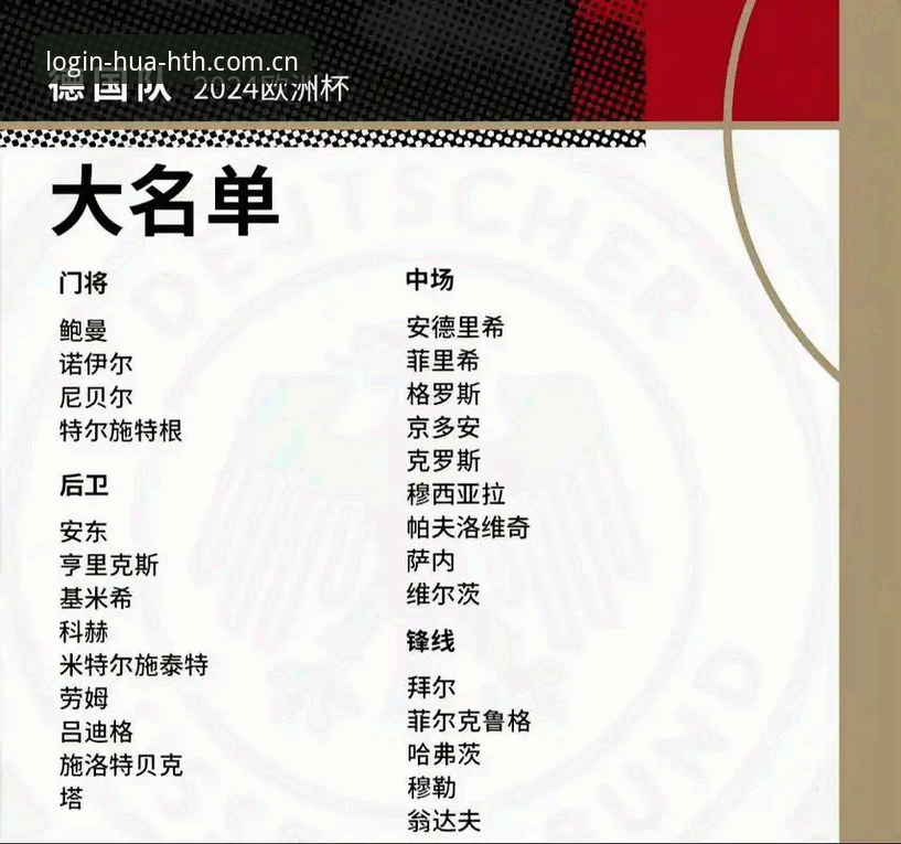 华体HTH地址手机版 5个关键看点解读德国队世界杯大名单,诺伊尔40岁再出征创纪录